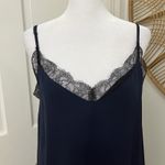 Aritzia Y2K Flowy BLACK LACE Trim MAXI SLIP DRESS Coquette M BABATON NAVY HOCO Photo 1