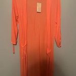 Michael Kors NWT  peachy pink long cardigan Photo 0