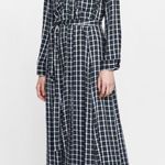 ZARA  Woman Green Plaid Check Button Front Dress Photo 8
