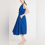 NWOT MILLE MARILYN Cotton V neck waist tie Blue INDIGO sz S Photo 2