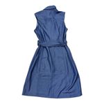 Sharagano Denim chambray style button down dress with belt Photo 1