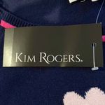 kim rogers  Navy Valentines Heart Sweater SIZE XL Photo 4