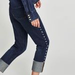 ZARA  Faux Pearl Embellished Cigarette Jeans 00 Photo 4