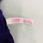 PINK - Victoria's Secret  Purple High Neck Lace Bralette Size Small Photo 4