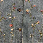 Classic Elements Vintage  floral embroidered denim jacket Photo 3