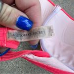Victoria's Secret Victoria’s Secret Coral Pink Underwire Push Up Halter Triangle Bikini Top 32D Photo 4