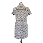 ZARA Womens Dress Size Small Jacquard Embroidered Mini Textured High Neckline Photo 2