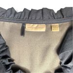 NWOT New York & Company Blue Grey Sleeveless Ruffle Shoulder Bow Dress Size S Photo 3