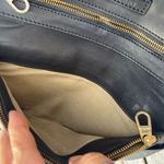 Ann Taylor  Nappa Leather Foldover Clutch Bag in Black Photo 4