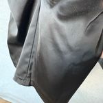 Cache Vtg  Dress 12 Black Satin Cap Sleeve Bodycon Cocktail Formal Midi Photo 4