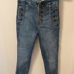 J Brand  Blue Gold High Waisted Jeans Photo 0