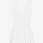 ZARA white poplin dress with bows brand new with tags Photo 3