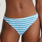 Cleonie Channel Stripe Bikini Bottoms Azure Stripped Size undefined Photo 0