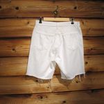 GRLFRND  SAMPLE Marjan Distressed Bermuda Denim Jean Shorts Photo 6