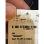 Free People Just What You Need Satin Chemise in Blue Granite Combo Size Medium Photo 4