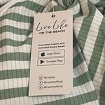 Cupshe NWT 1 Piece Swimsuit Jr X-Large Green White NIP Photo 5