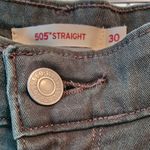 Levi's Levi’s 505 Straight Leg Jeans Dark Green Women’s 30 Photo 6