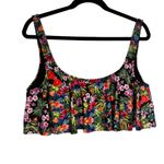 BP  Floral Print Ruffle Swimsuit Top, Sz XL Photo 4