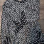 Max Studio Black & White Boho Print Kimono Cardigan β Size Medium Photo 2