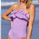 Boston Proper New.  ruffle strapless one piece. Small . Retails $139. Photo 0