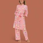 Flora Nikrooz NWT  Women's Super Soft 3 Piece Pajama Sleep Set Pink S Photo 3