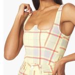 We Wore What Seamed Plaid Corset Size Small Photo 0