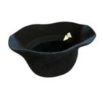 Angora and Wool Black Bucket Hat Size 57cm Photo 3