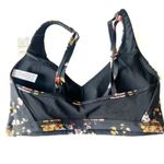 Aerie NWT  Offline Goals Plunge Floral Sports Bra Black Size Medium M NEW Photo 5