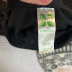 Green Tea  Black Knit Solid Top Womens Small Short Sleeve Photo 10