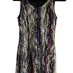 Bar III Sleeveless Mesh Lace DRESS Women's Small Black Yellow Pink Gray Lined Photo 1