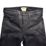 L'Agence L´AGENCE Mid Rise Coated Skinny Jeans Black Size 26 Split Ankle Photo 5