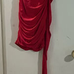 SheIn  Scarlet Draped Mini Dress Photo 0