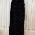 Real Comfort Black And Gray Floral Corduroy Jumper Style Midi‎ Dress Size 8 Photo 0