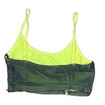 superdown Green & Yellow Moriah Contrast Mesh Crop Top Photo 7