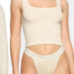 SKIMS Waffle Hoodie and Cotton Rib Tank Set Photo 0