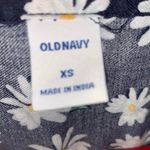 Old Navy Blue floral white flowers long sleeve midi dress Photo 5