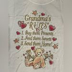 Jerzees  white grandma rules teddy bear short sleeves shirt  L Photo 1