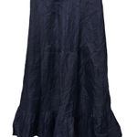 Twinkle by Wenlan Anthropologie Woman Size 6 Maxi Skirt Bohemian Western Ruffle Blue Photo 0