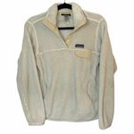 Patagonia Raw Linen Off White X-Dye Retool Snap T Fleece Jacket Pullover Top S Photo 0