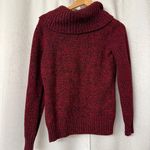 Ralph Lauren Lauren Jeans Co. Speckled Cotton Cowl Neck Sweater Red Black Size Large Photo 1