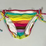 Victoria's Secret Victoria’s Secret Rainbow Striped String Bikini Bottoms Swimwear Bathing Suit Size S 🩷✨ Photo 1