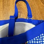 Lands' End  Womens Blue Floral Gingham Strapless Tankini Swim Top Size 2 NEW Photo 4