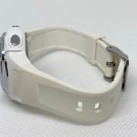 Marathon women digital watch 34mm silver white tone plastic band running Photo 4