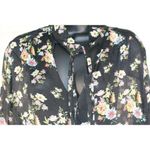 ZARA floral ruffle mini tie dress size L Photo 1