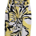 EXPRESS  Yellow Floral Print Strapless Mini Dress Size 0 Colorful Resortwear Dres Photo 0