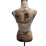 Black Halo H&M Crop Top Womens Size L Light Beige Basic Fitted Stretchy Minimalist Casual Photo 3