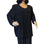 Onyx Nite Formal  black pop over shimmering formal drop waist dress size 18 Photo 0