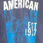 American Eagle Vintage  Outfitters Navy Graphic Hoodie‎ L Photo 1