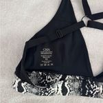 CXIX Creatures Polewear Pole Boa Snakeskin Grippy Triangle Sport Bra Top XS S Black Photo 6