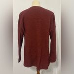 Peruvian Connection  Alpaca Sweater Pocket Rust Size Medium Photo 2